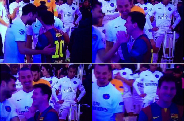 Φιλαράκια Μέσι και Ζλάταν (vid)