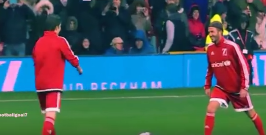 Έφαγε… ποδιά ο Μπέκαμ (vid)