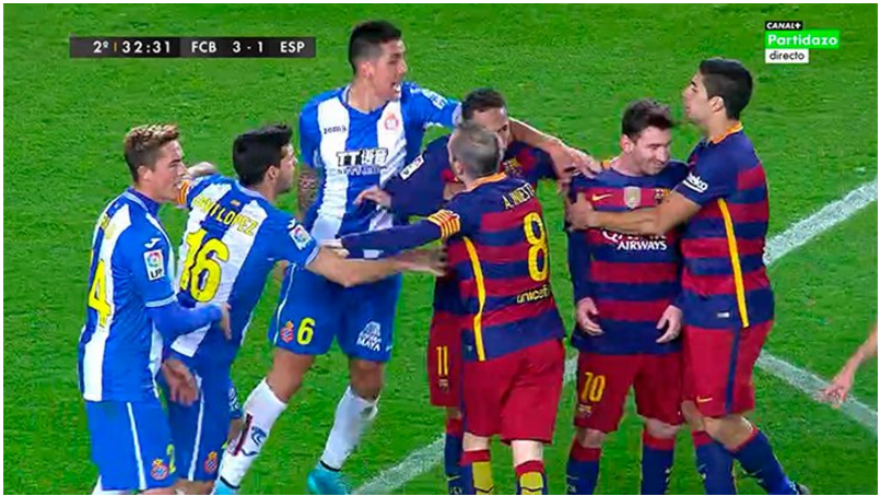 Άναψαν τα αίματα στο Μπαρτσελόνα-Εσπανιόλ