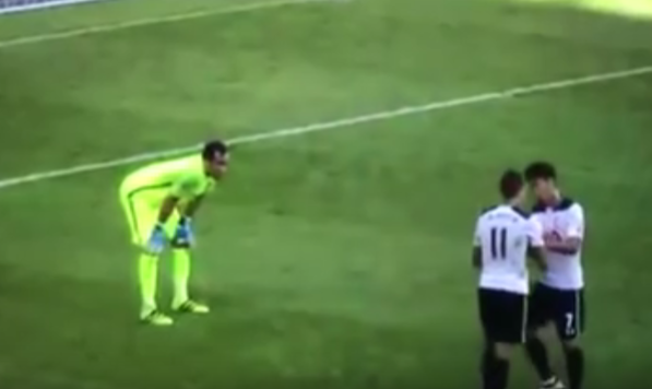 Tσακώθηκαν για την εκτέλεση του πέναλτι Λαμέλα και Σον (vid)