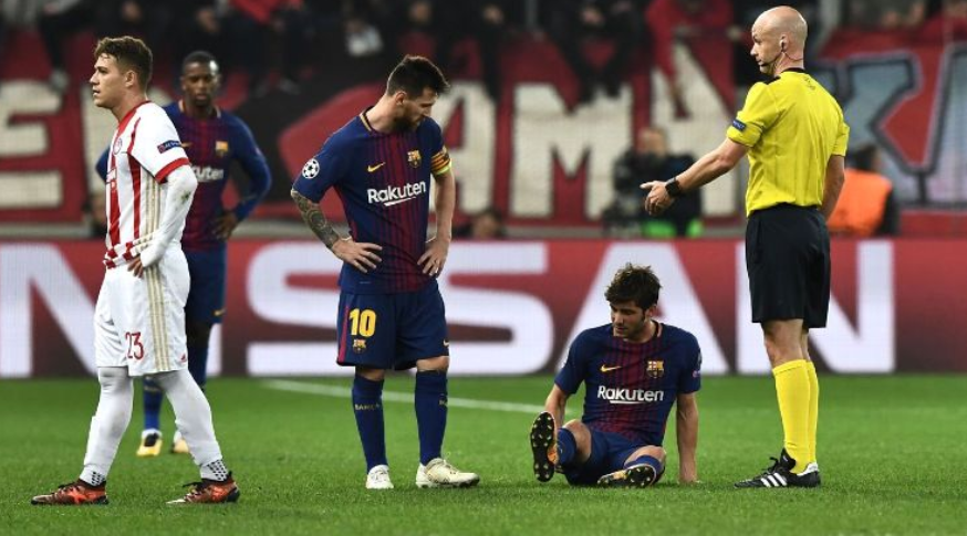 Νοκ-άουτ Σέρχι Ρομπέρτο και Αντρέ Γκόμες για τη Μπαρτσελόνα!