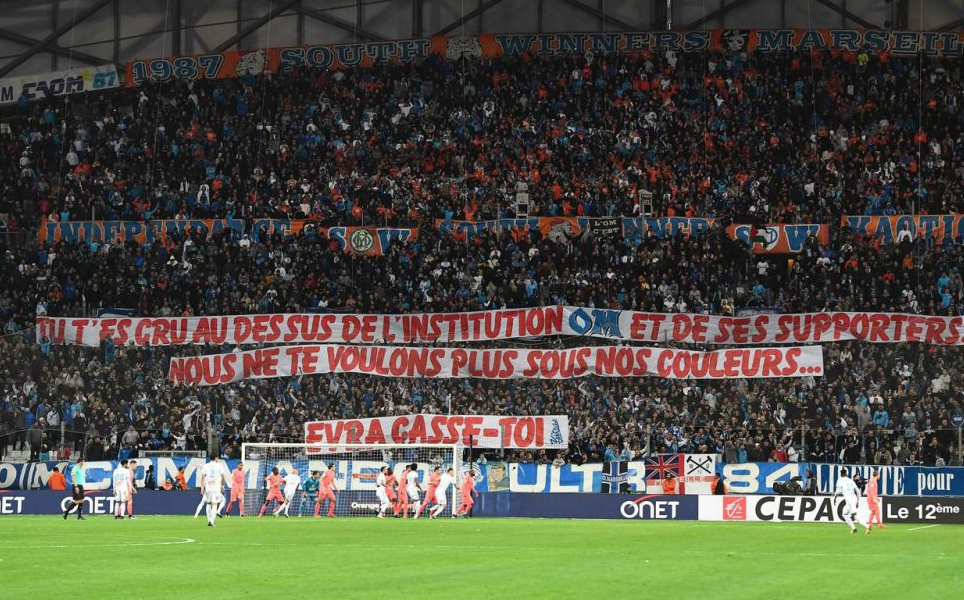 To μήνυμα των οπαδών της Μαρσέιγ στον Εβρά (pic)