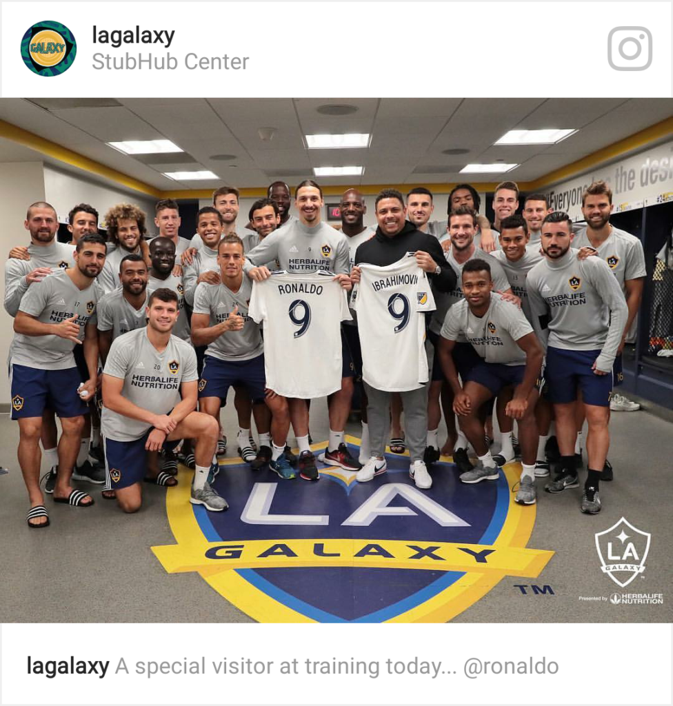 Ο Ζλάταν συνάντησε το είδωλο του