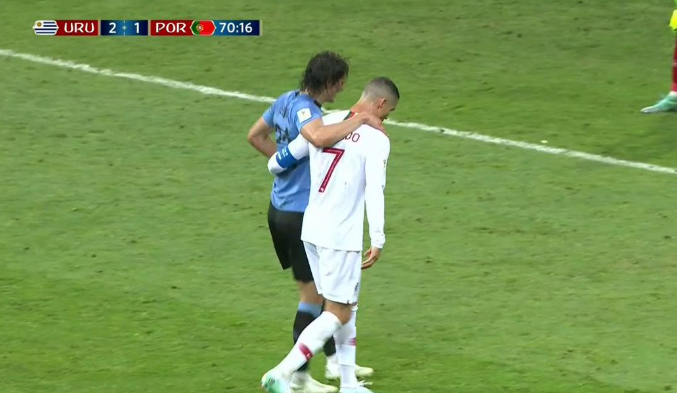 Το απόλυτο fair-play από τον Κριστιάνο στον Καβάνι (vid)