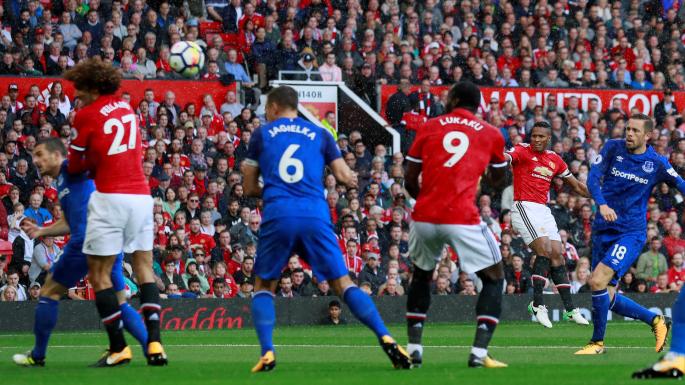 Οι ενδεκάδες του Μάντσεστερ Γιουνάιτεντ-Έβερτον