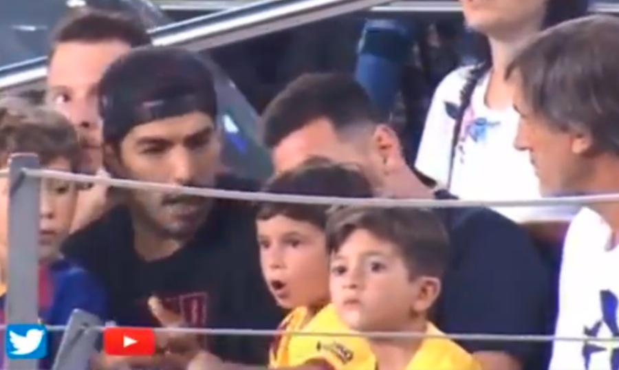 Ο Γιος του Μέσι πανηγύρισε λάθος γκολ με τον Σουάρεζ να τρελαίνεται! (vid)
