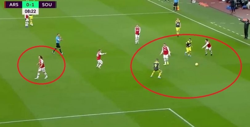 Η επική αντίδραση της άμυνας της Άρσεναλ!(vid)