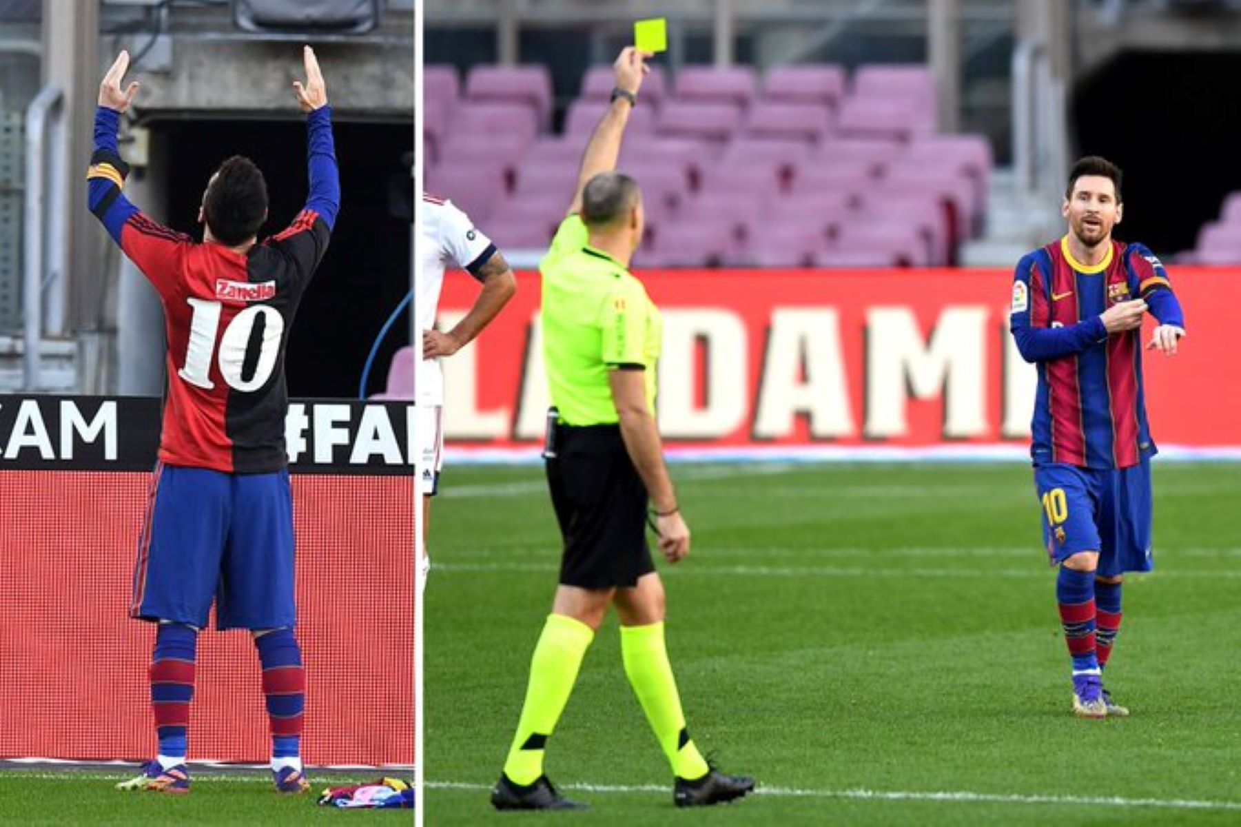 Πρόστιμο στον Μέσι για τον πανηγυρισμό προς Μαραντόνα!