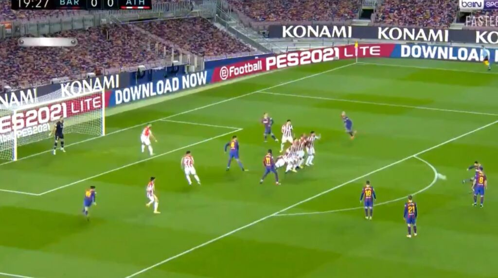 Έστησε τη μπάλα και… ζωγράφισε με φάουλ ο Μέσι (vid)