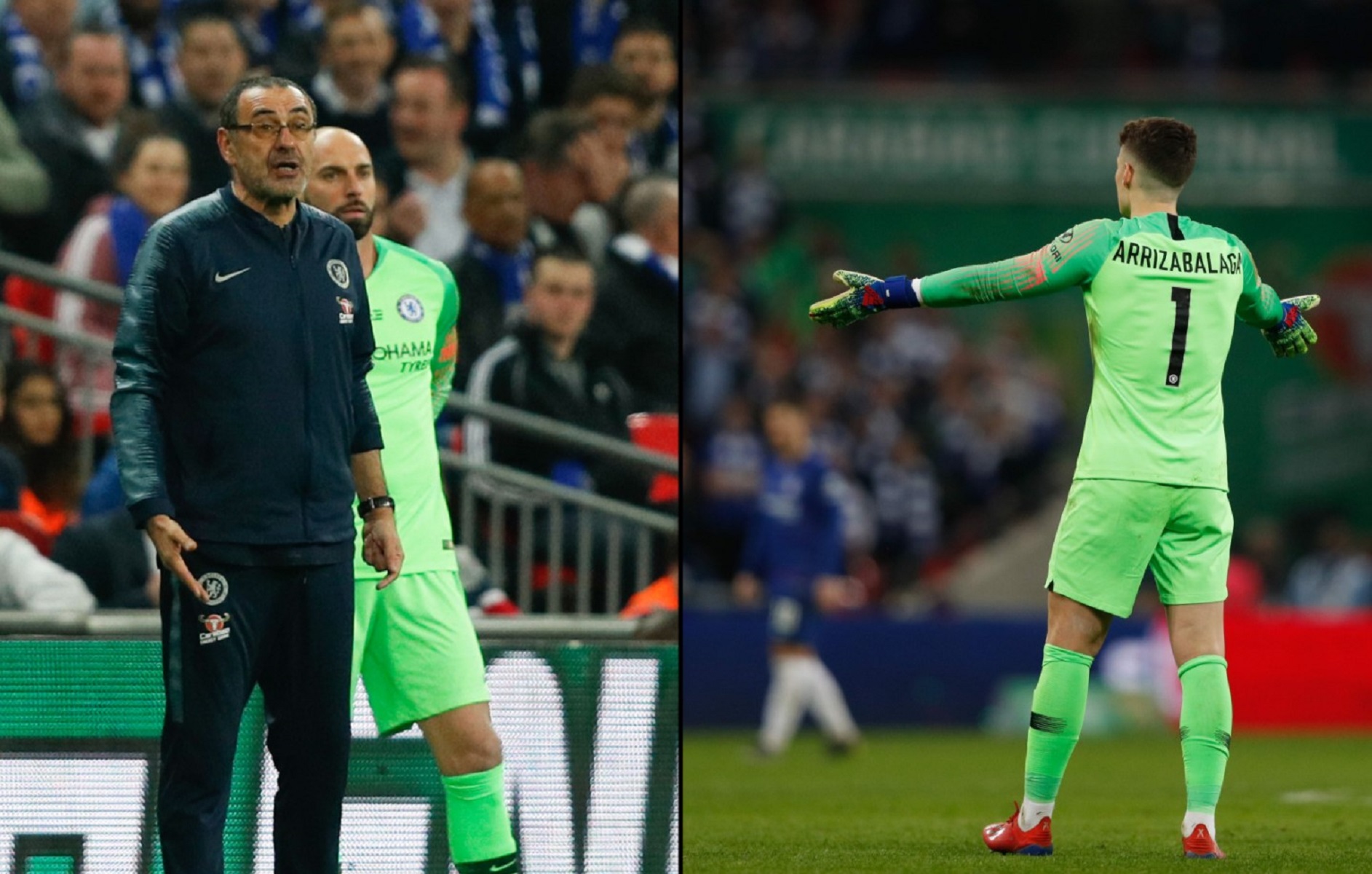 Όταν ο Κέπα έριξε… άκυρο στην αλλαγή του Σάρι! (vid)