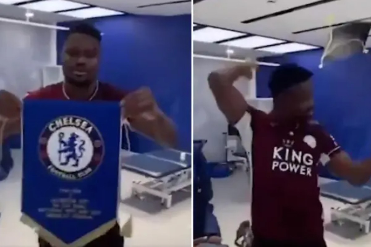 Ο ασεβής Αμαρτέι πέταξε το λάβαρο της Τσέλσι στο πάτωμα (vid)