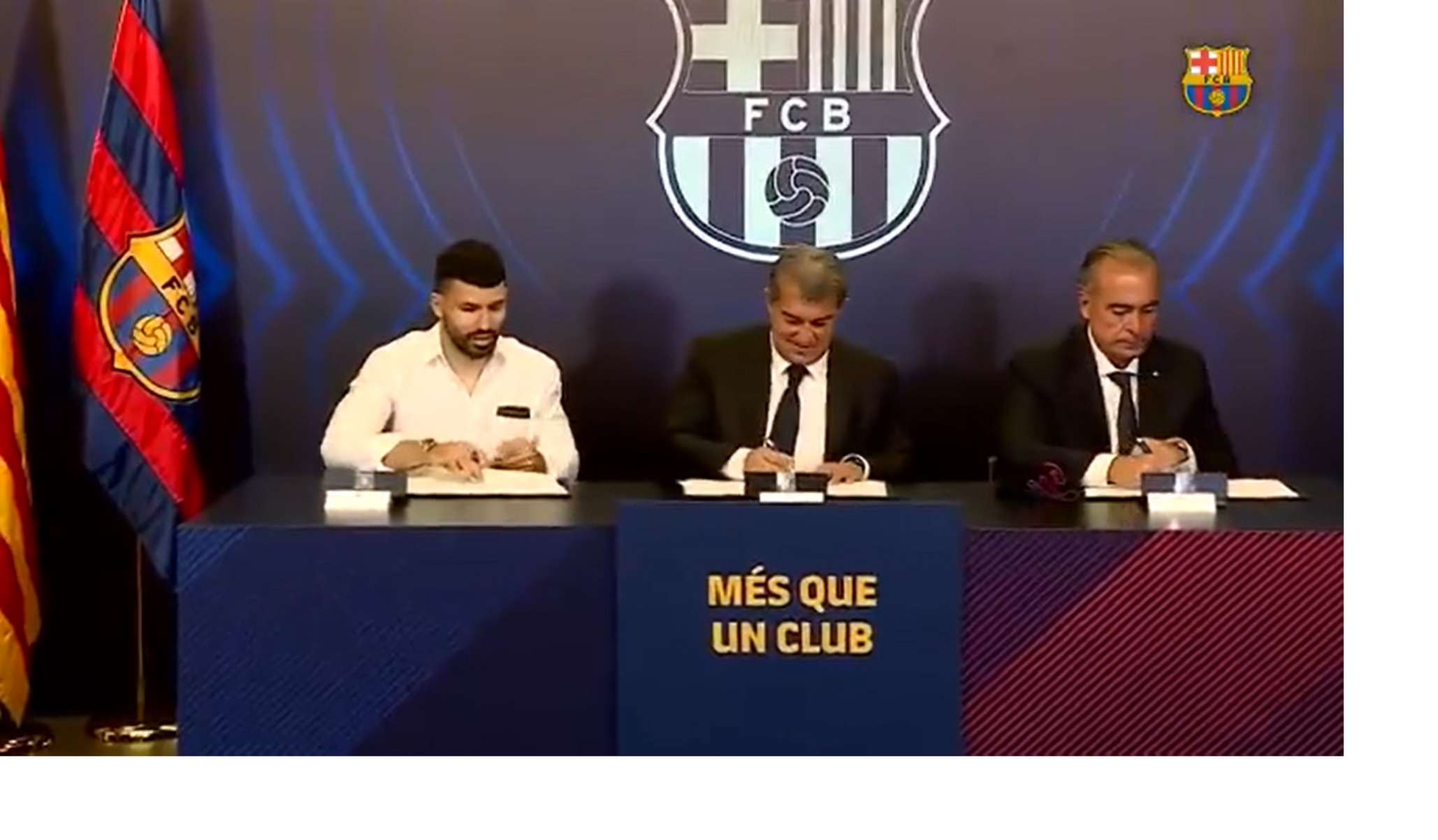 LIVE η παρουσίαση του Αγκουέρο στην Μπαρτσελόνα