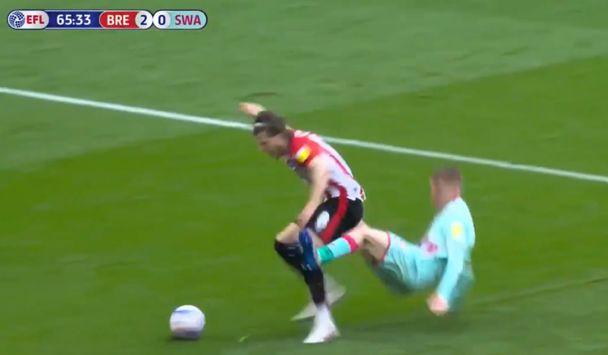 Τάκλιν για… φυλακή στο Μπρέντφορντ – Σουόνσι (vid)