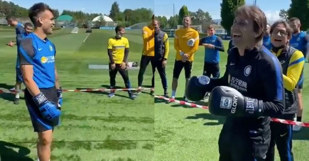 Τα είπαν στο ρινγκ Κόντε και Λαουτάρο, με διαιτητή τον Λουκάκου! (vid)