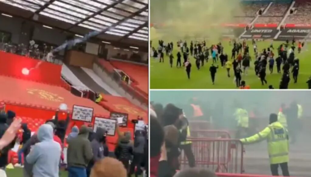 Οπαδοί της Γιουνάιτεντ εισέβαλαν στο Όλντ Τράφορντ (vid)