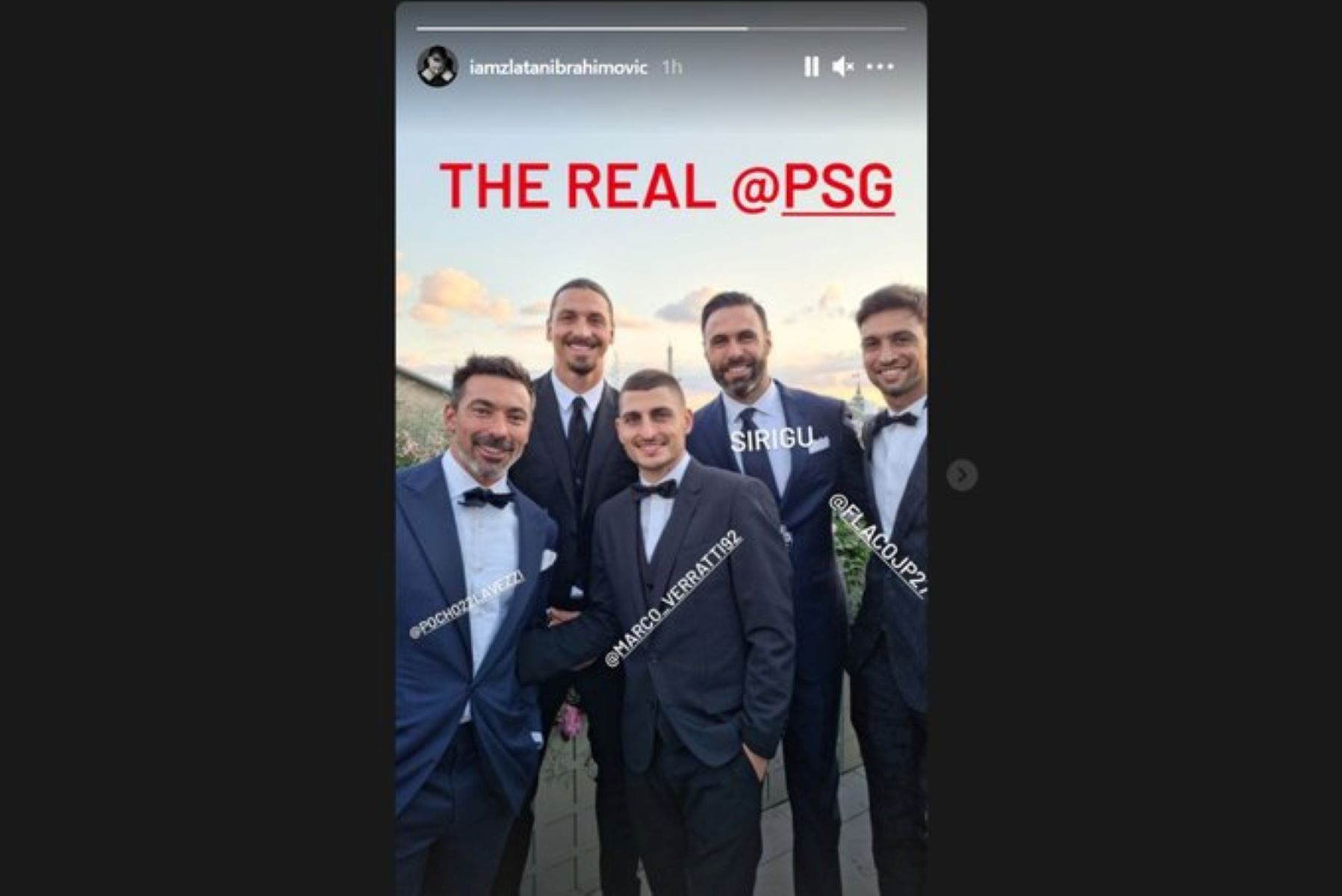 Ο Ζλάταν βρήκε ευκαιρία για reunion στον γάμο του Βεράτι (pics)