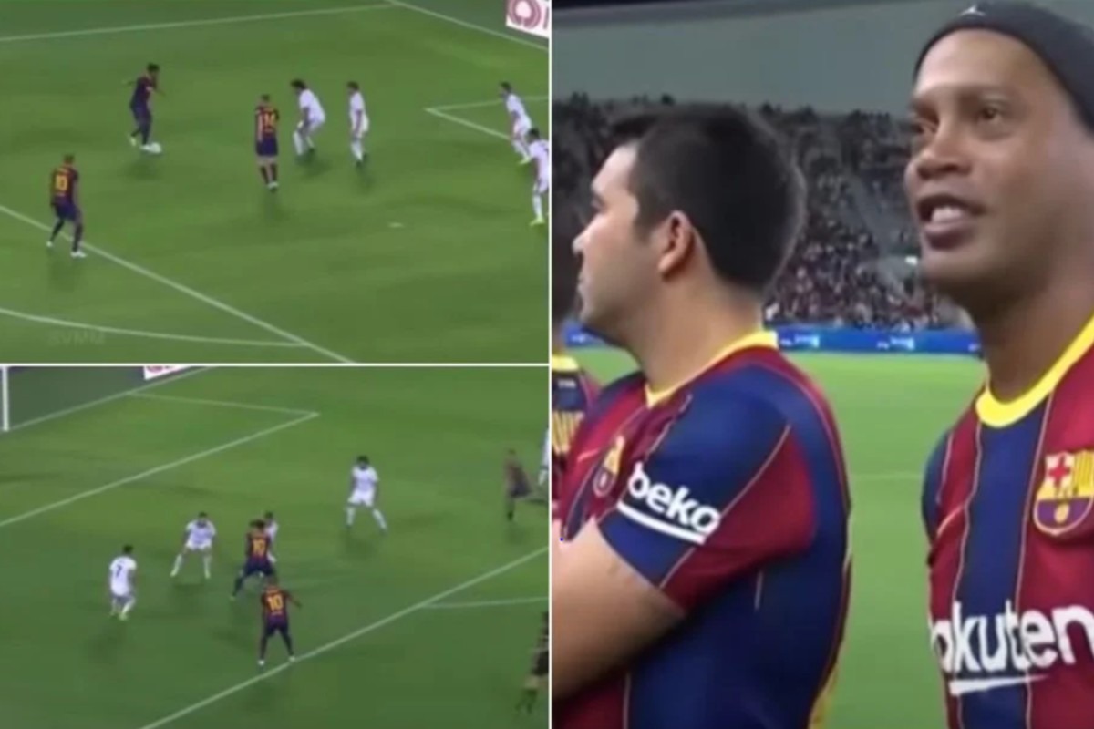 To σόου του Ροναλντίνιο στο φιλικό των legends (vid)