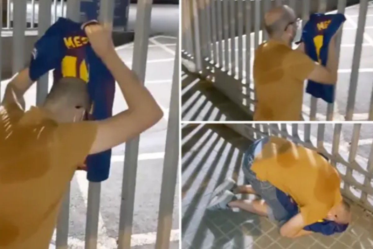 Οπαδοί της Μπάρτσα κλαίνε έξω από το «Καμπ Νου» (vid)