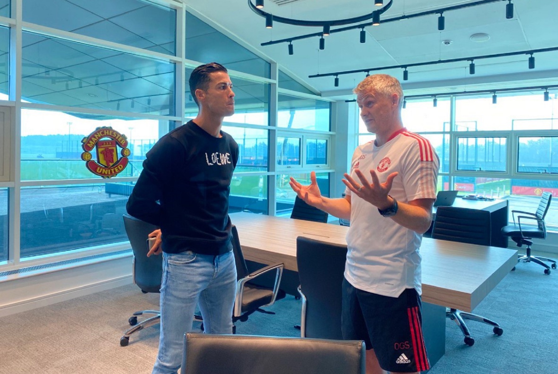 Τα… είπε με Σόλσκιερ στην επιστροφή του ο Κριστιάνο! (pic)