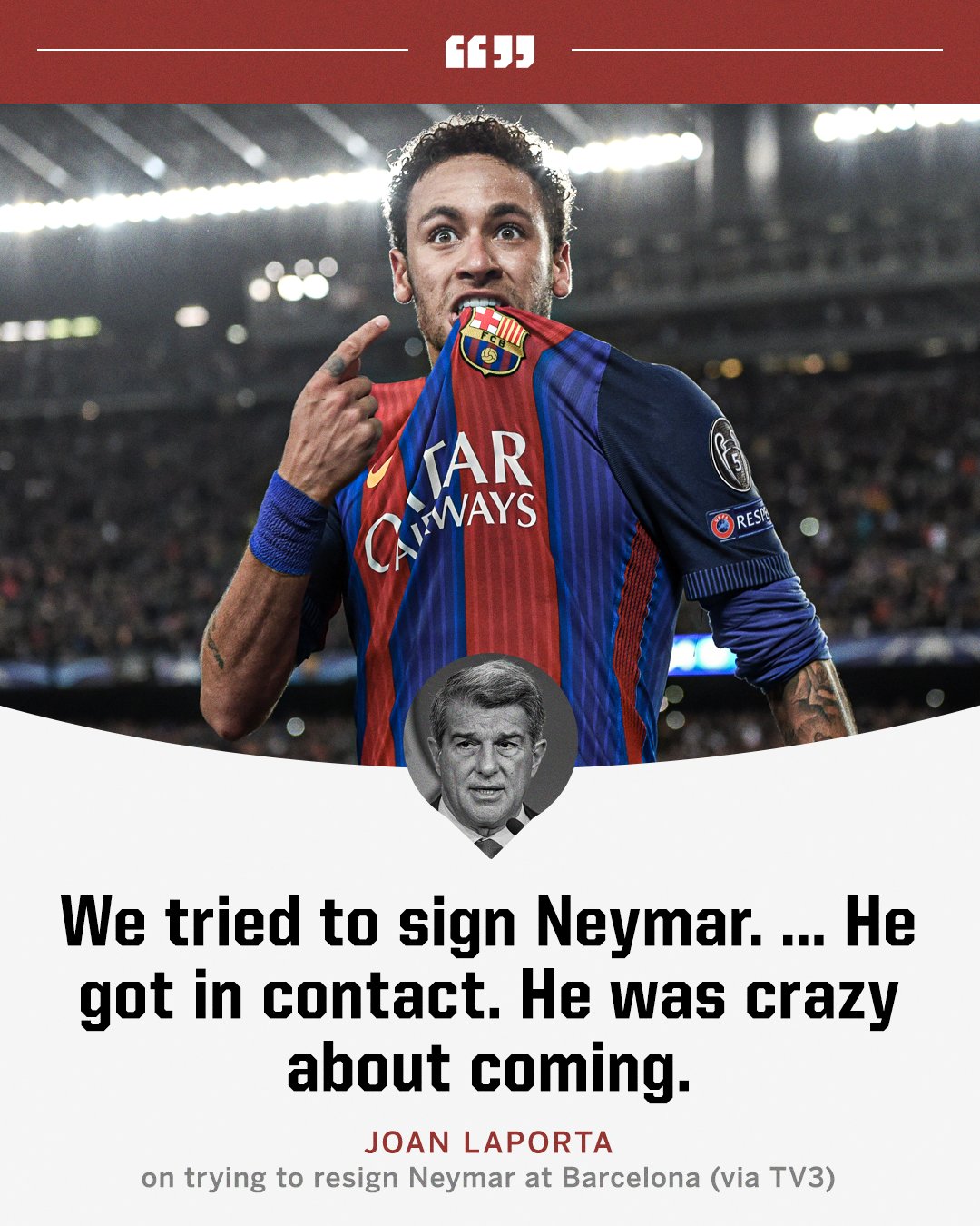 Στο μυαλό του Νεϊμάρ παραμένει η Μπαρτσελόνα!