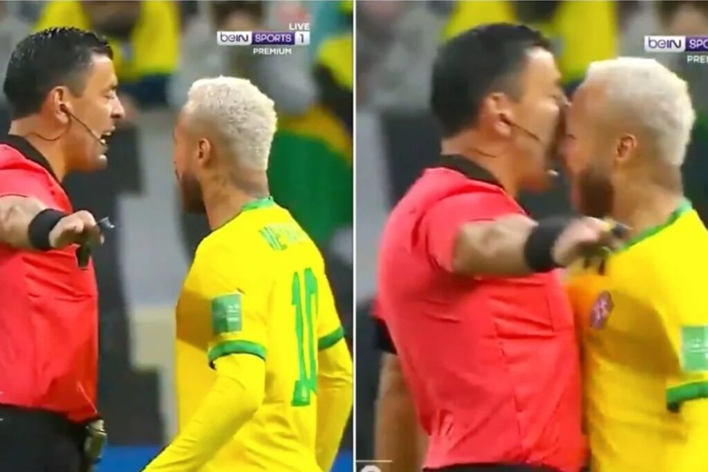 Εκτός εαυτού ο Νεϊμάρ – Κόλλησε το πρόσωπό του στου διαιτητή (vid)