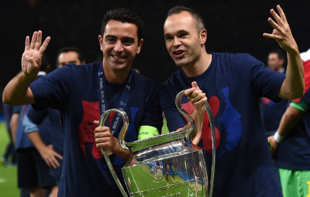 Ινιέστα σε Τσάβι: «Θα απολαμβάνουμε τη δική μας Μπαρτσελόνα!» (pic)