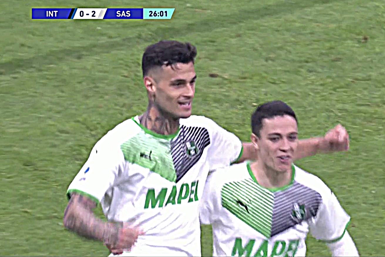 Έπιασε στον ύπνο την Ίντερ η Σασουόλο με δυο γκολ σε 18 λεπτά! (vid)