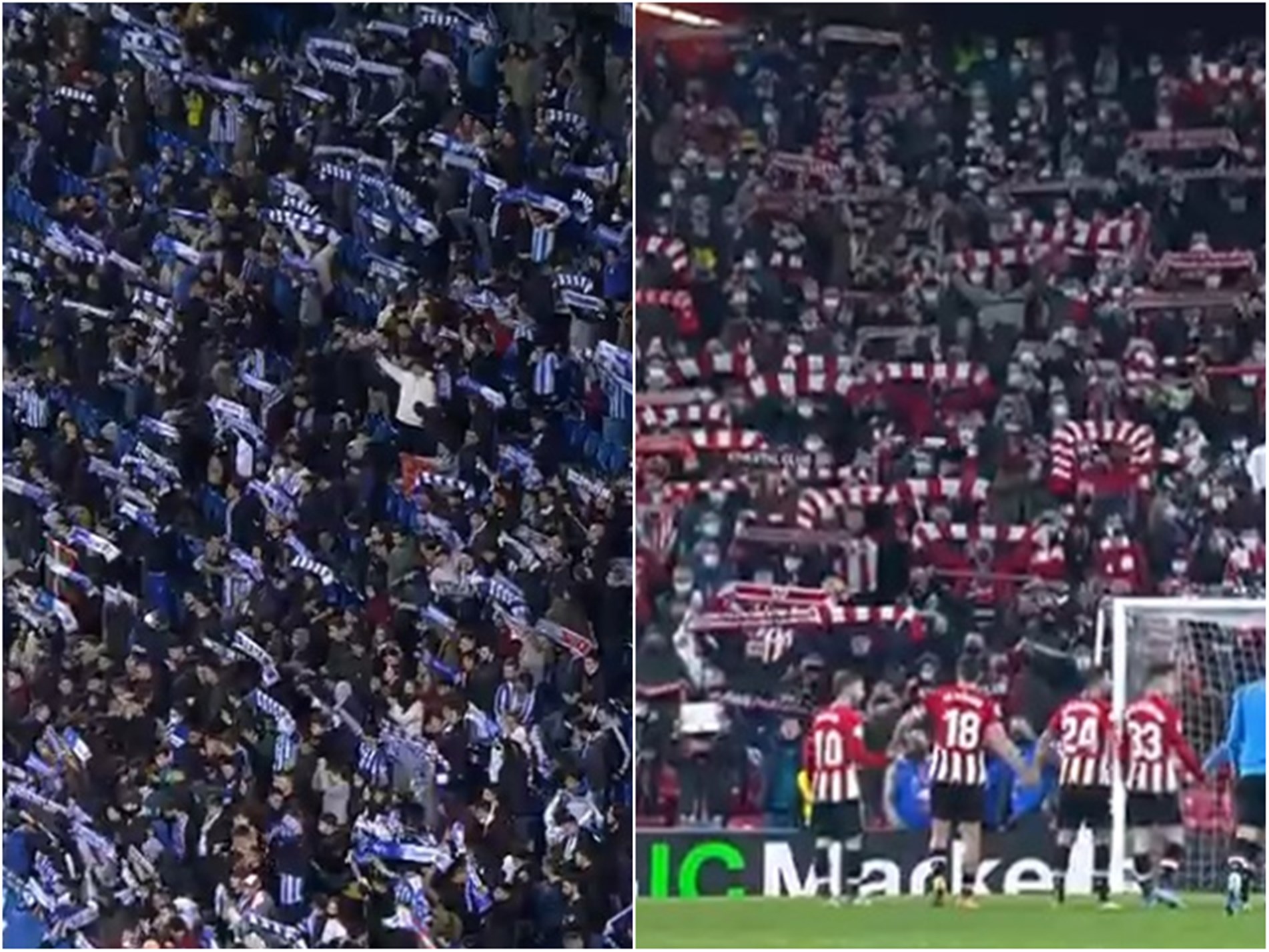 Οι οπαδοί της Μπιλμπάο και της Σοσιεδάδ έδειξαν τι πάει να πει ΠΡΑΓΜΑΤΙΚΗ εξέδρα! (vids)