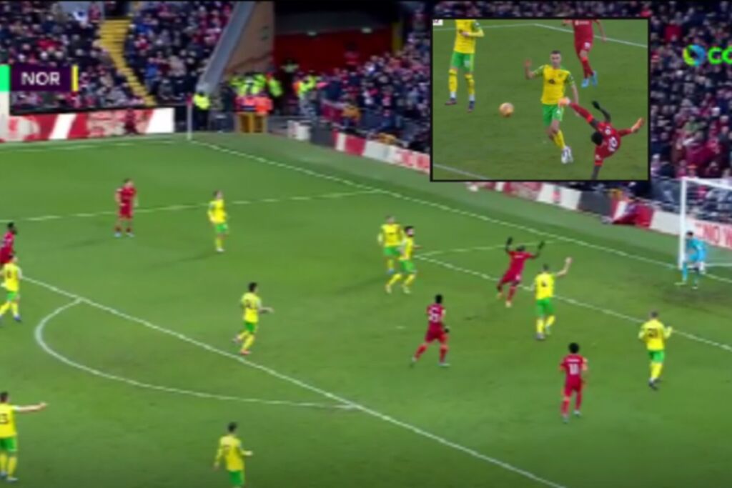 Απίθανη έμπνευση από Μανέ – Γκολ με ψαλιδάκι μετά από ασίστ του Τσιμίκα (vid)