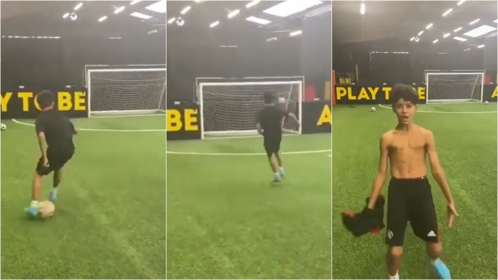 Κατεργάζεται το διαμάντι – Κινείται σαν τον πατέρα του ο Κριστιάνο Τζούνιορ! (vid)