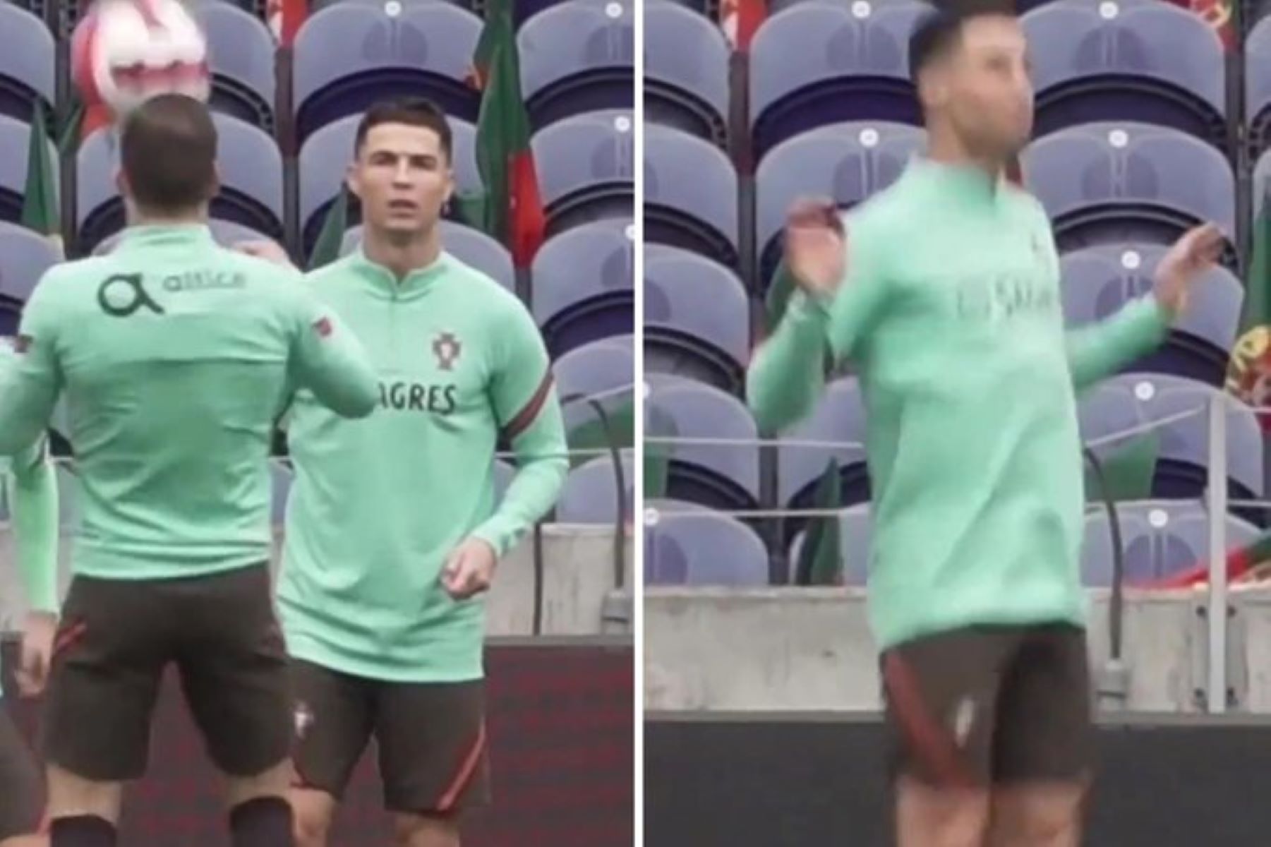 O Κριστιάνο «γλέντησε» τον Σοάρες για τα αλματάκια του (vid)