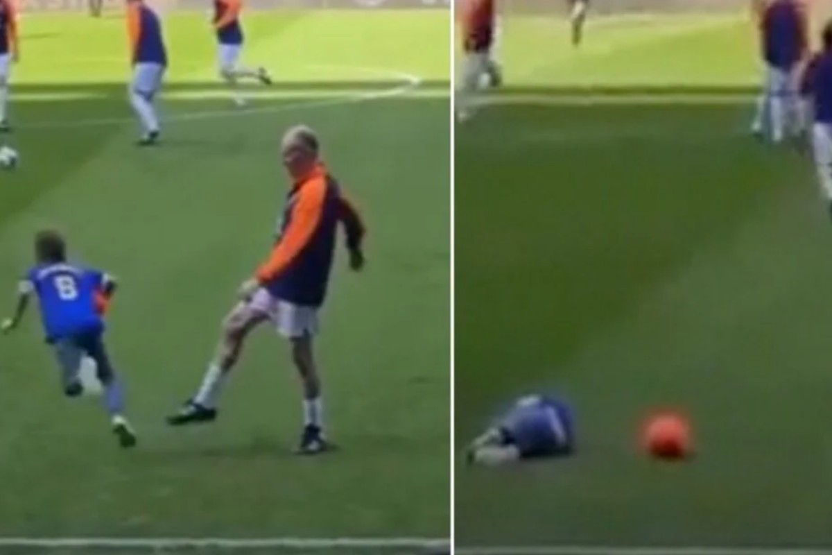 O Γκασκόιν έβαλε τρικλοποδιά σε μικρό οπαδό της Ρέιντζερς και τα «άκουσε» (vid)