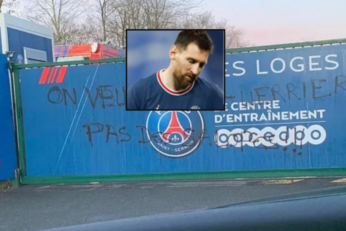 Γκράφιτι με υβριστικά μηνύματα κατά του Μέσι στο προπονητικό της Παρί (pic)