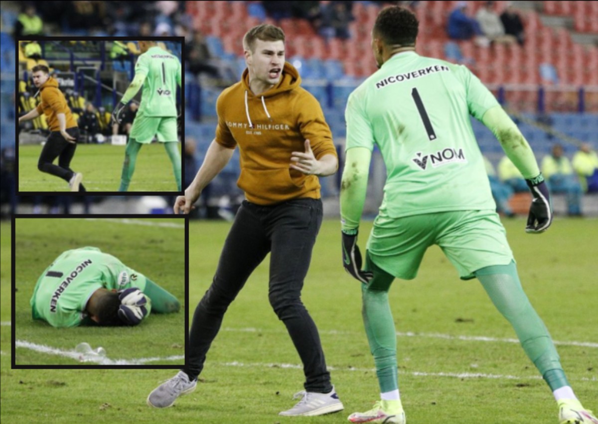 Γκολκίπερ στην Ολλανδία εκφόβισε εισβολέα και δέχτηκε μπουκάλι στο κεφάλι (vid)
