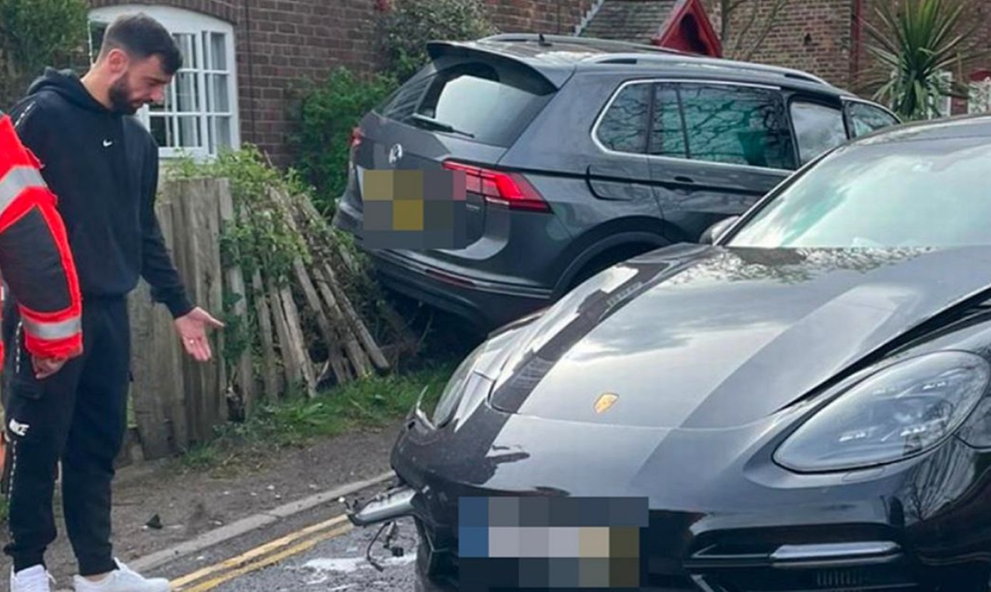 Τροχαίο ο Μπρούνο Φερνάντες – Σώος ο Πορτογάλος (pic)