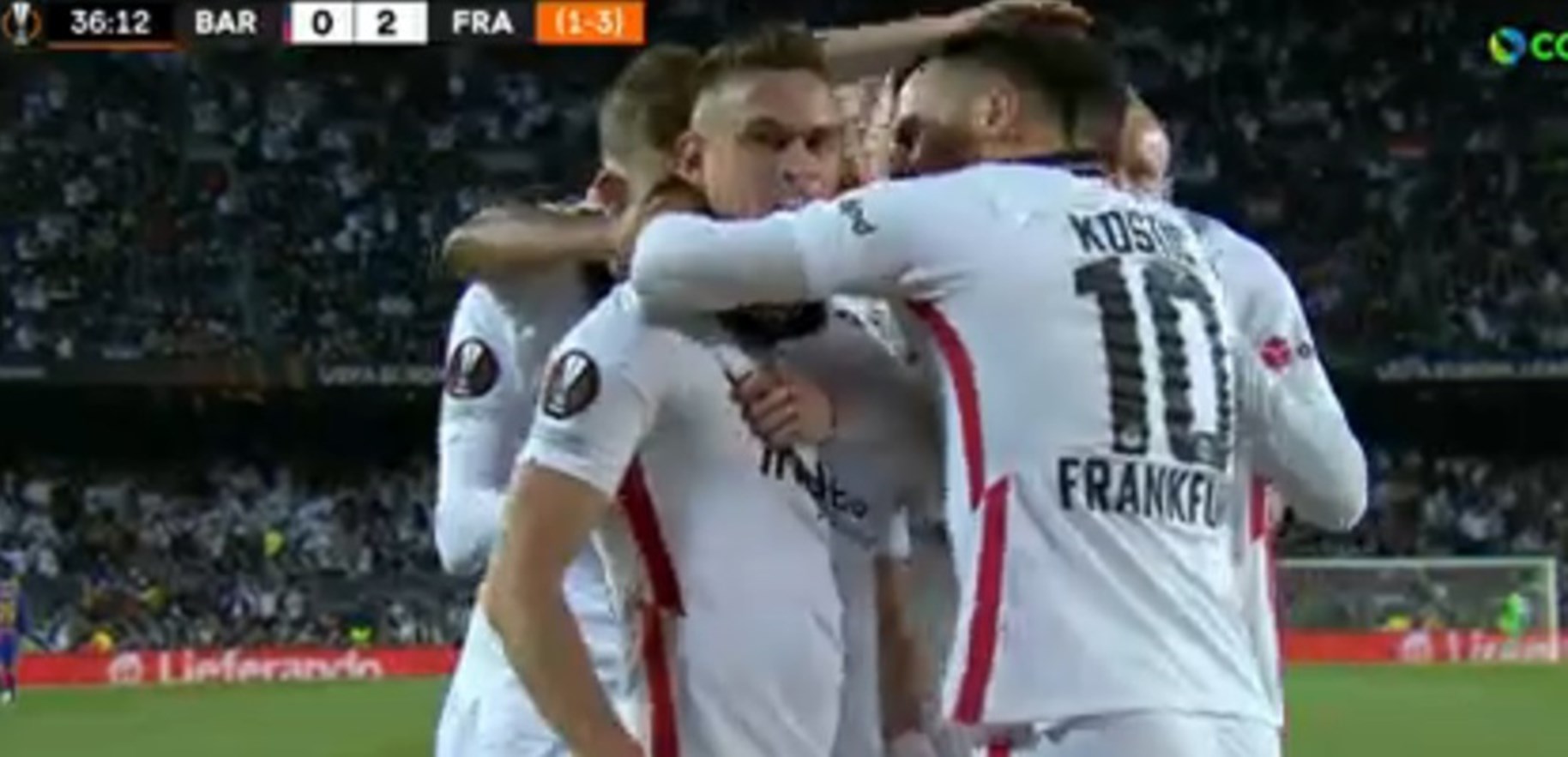 Πουλάει… τρέλα η Άιντραχτ μέσα στο «Καμπ Νου»: 2-0 με γκολάρα του Μπορέ!