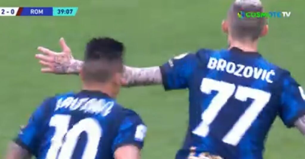 Ίντερ- Ρόμα: Ο Μπρόζοβιτς έκανε το 2-0 με το… τέλειο σουτ! (vid)