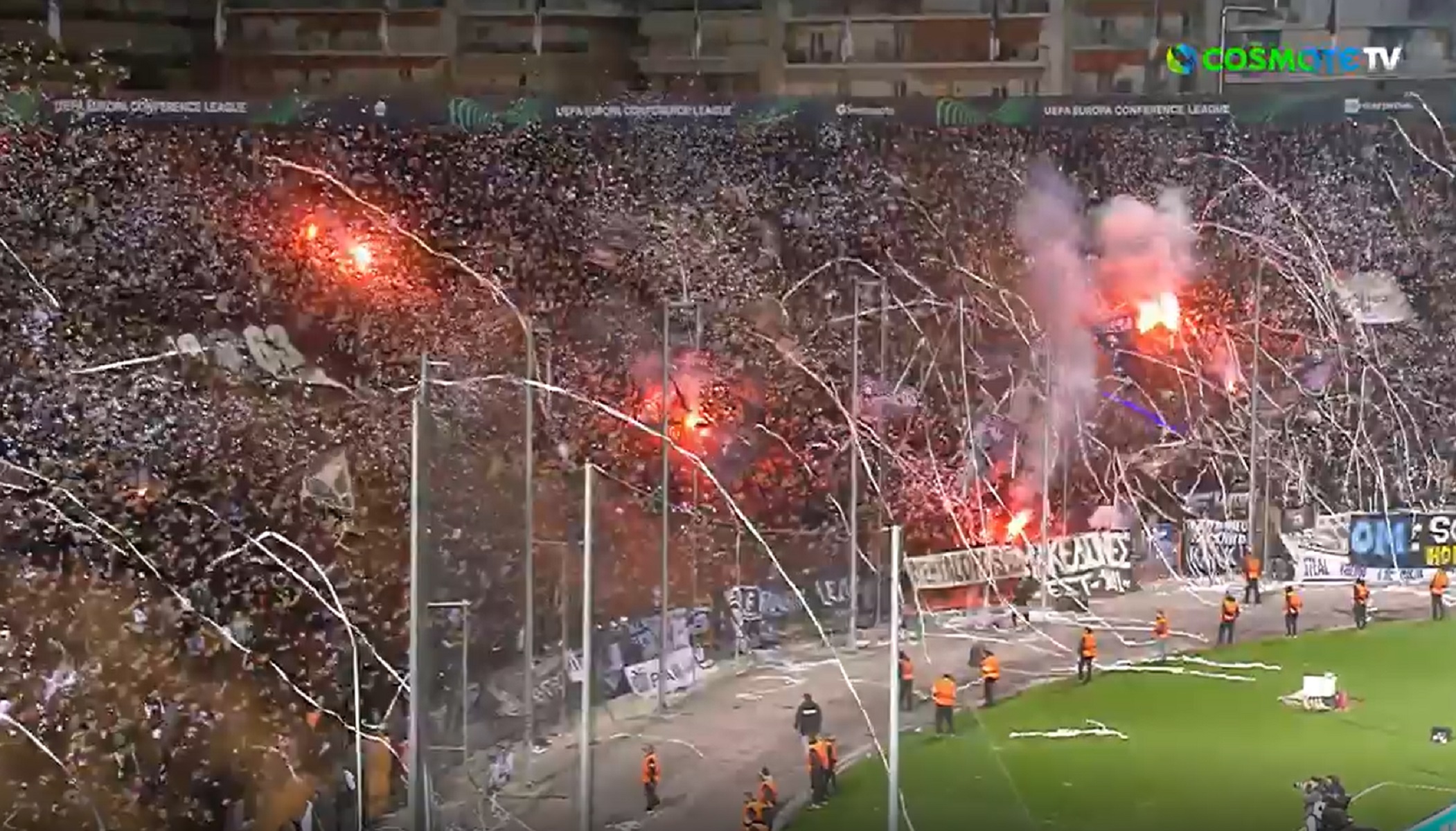 Φωτιά και λαύρα η Τούμπα – Υποδοχή… κόλαση για τη Μαρσέιγ (vid)