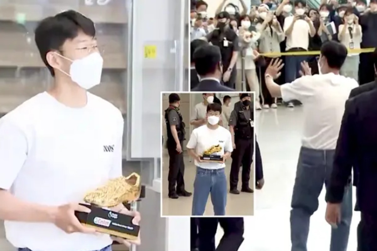 Υποδοχή σούπερ σταρ έλαβε ο Σον κατά την επιστροφή του στη Νότια Κορέα (vid)