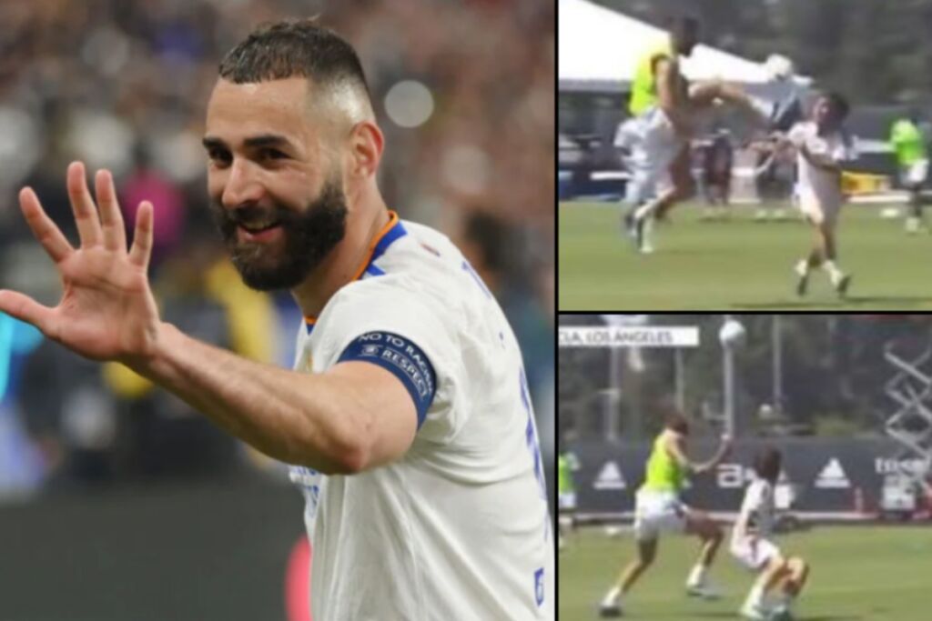 Μπενζεμά: Αδιανόητο κοντρόλ και φονικό τελείωμα στην προπόνηση (vid)