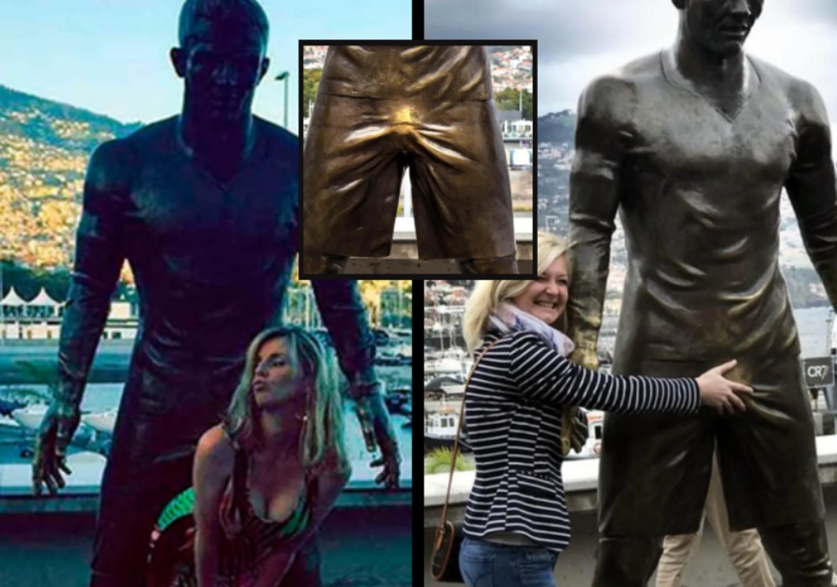 Το άγαλμα του Κριστιάνο έχει φθαρεί επειδή τουρίστριες αγγίζουν το πέος του (pics)