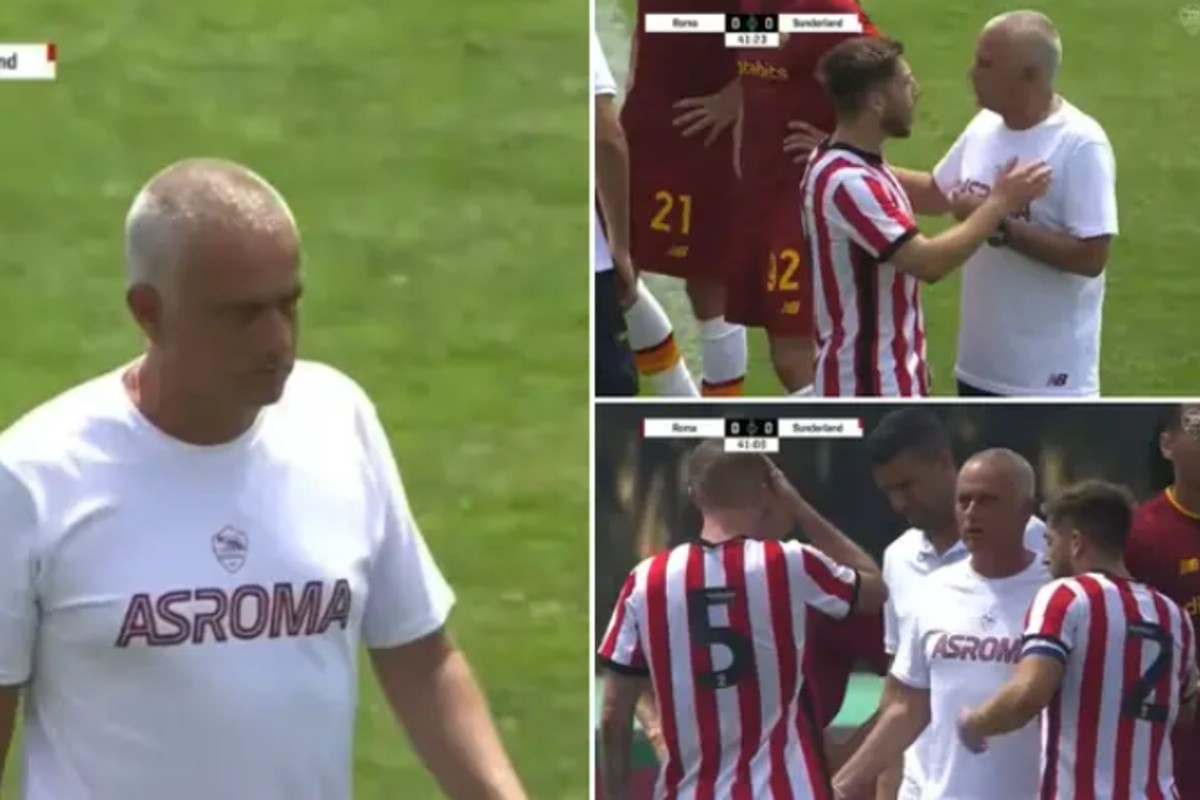 Ο Μουρίνιο μπήκε στο γήπεδο για να ζητήσει αποβολή σε φιλικό αγώνα (vid)