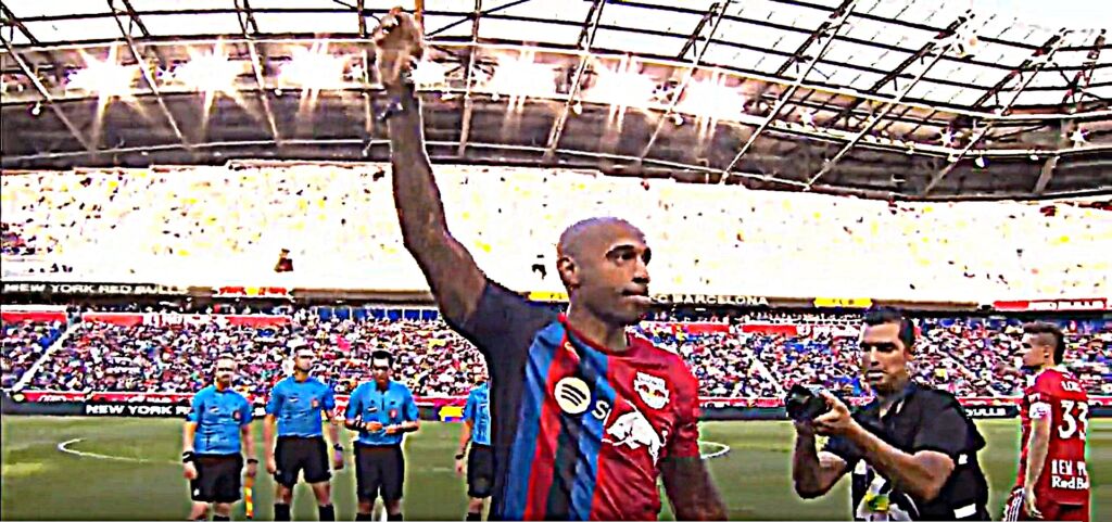 Χαμός στις ΗΠΑ για χάρη του Ανρί στο φιλικό με Μπαρτσελόνα! (vid)