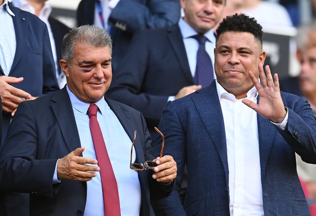 Με μαυρισμένο μάτι ο Λαπόρτα στο Καμπ Νου! (pics)