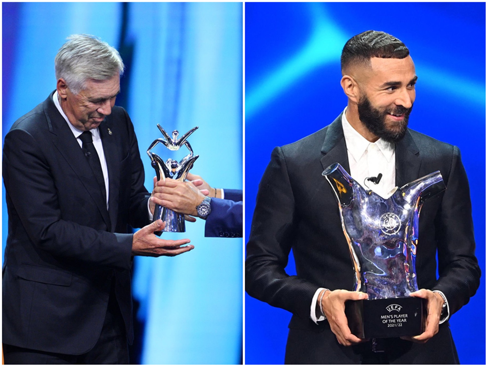 Champions League βραβεία: Αντσελότι και Μπενζεμά τα πήραν όλα και… έφυγαν! (pics)