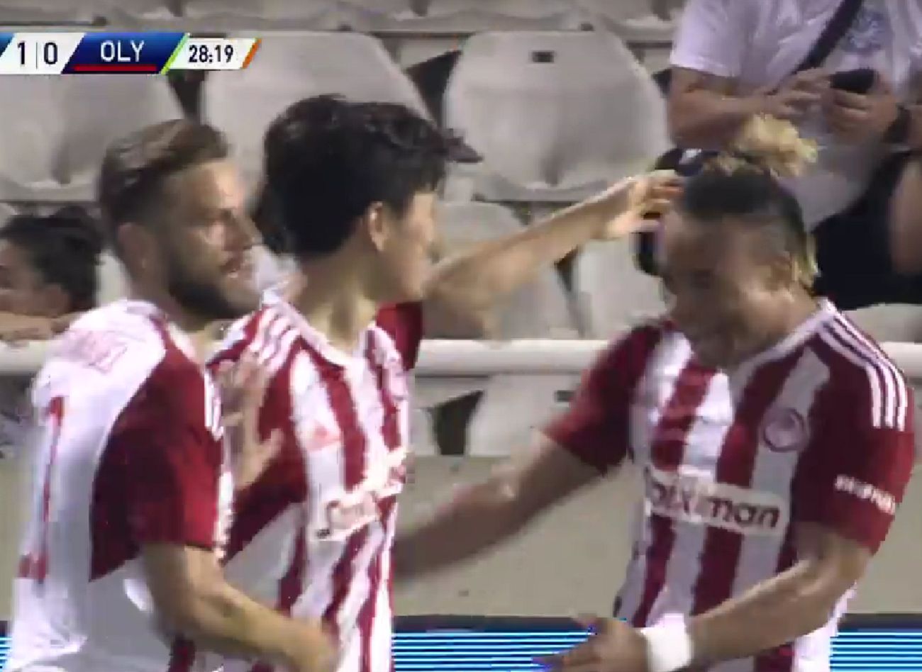Ισοφαρίζει ο Ολυμπιακός – Ντεμπούτο με γκολ ο Χουάνγκ! (vid)