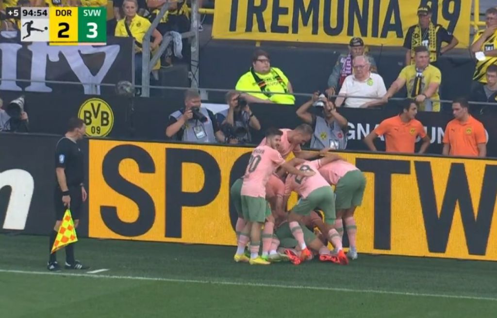 Έπος της Βέρντερ – Έχανε με 2-0 στο 89′, αλλά… κέρδισε την Ντόρτμουντ (vid)