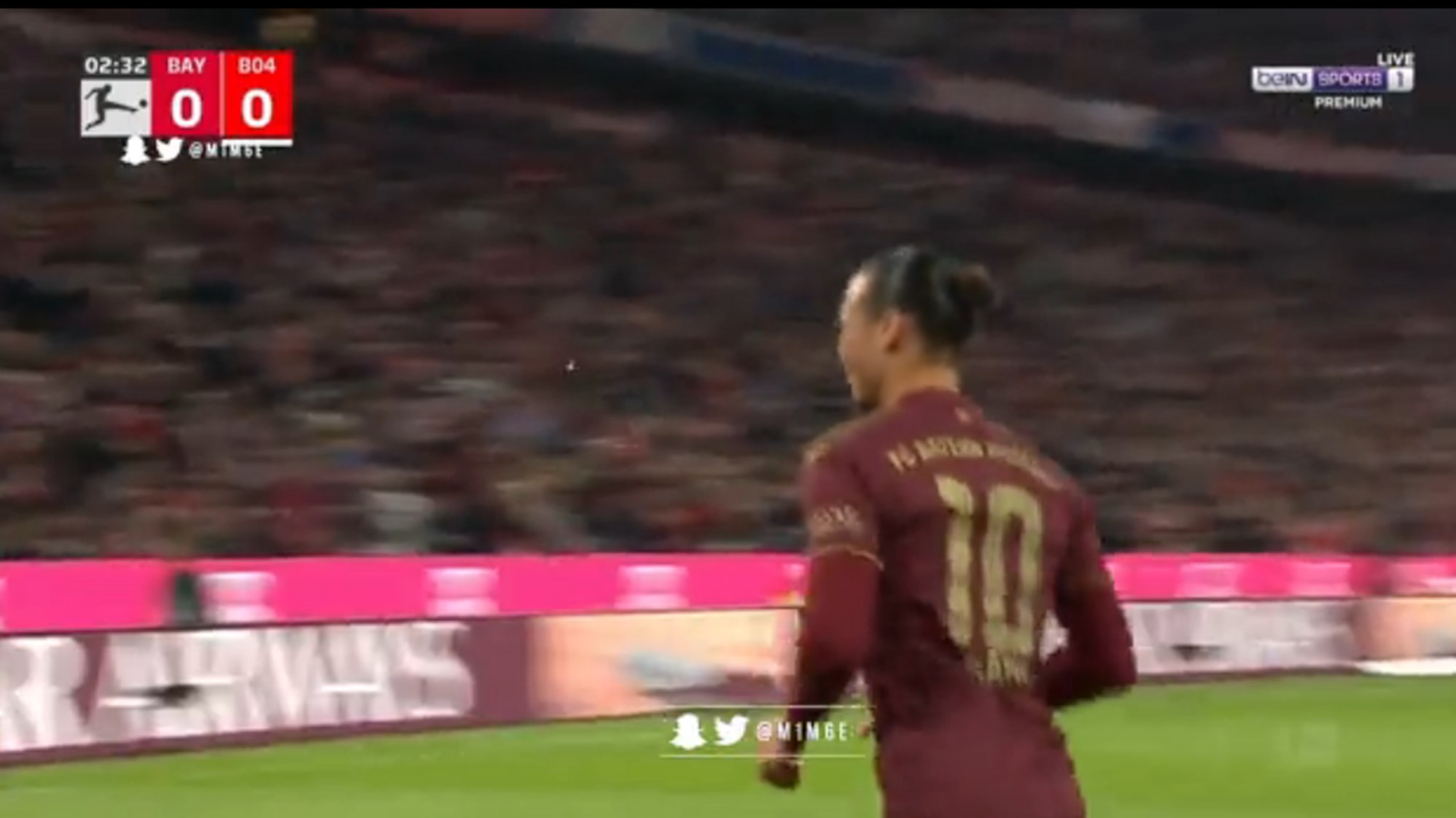 H Μπάγερν μπήκε με… γκάζια και ο Σανέ έκανε το 1-0! (vid)