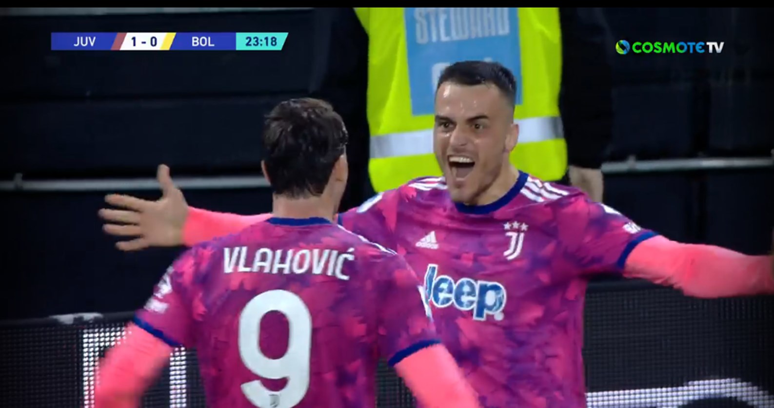 «Κόμπρα» η Γιουβέντους στην αντεπίθεση και 1-0 με Κόστιτς! (vid)