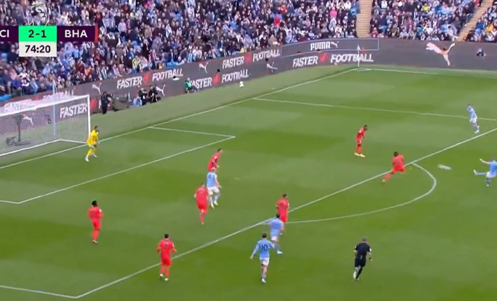 O φοβερός Ντε Μπρούιν «όπλισε» και πέταξε… ρουκέτα στα δίχτυα της Μπράιτον (vid)